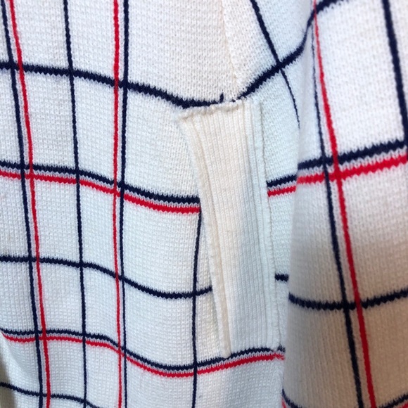 Vintage Window Pane Check Knit Cape - Picture 7 of 9